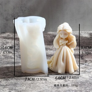 KK1026 Handmade 3D Girl <strong>Doll</strong> Silicone <strong>Mold</strong> for Aromatherapy Candle Cake Tools-Plaster Aromatherapy Candle <strong>Mold</strong> - Product Image 6