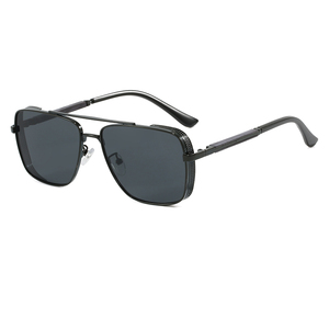 Vintage Double Bridge Square Gradient Lens Sunglasses for Men UV400 Protection Shades Driving Outdoor Sun Glasses - Product Image 5