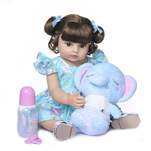 Vente chaude Réaliste Reborn Bébé Poupées Reborn Bébé Poupées Silicone Souple 55cm Reborn Doux Silicone Bébé Poupées pour Enfants - Product Image 6