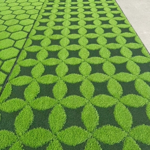 <span class=keywords><strong>Gazon</strong></span> synthétique 3D à motifs, revêtement de sol en herbe artificielle 25 mm, <span class=keywords><strong>gazon</strong></span> synthétique durable pour usage extérieur et décoration - Product Image 2