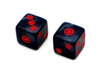 Logo personnalisé dés en marbre 12 mm 15mm 16mm dés de casino dés en résine à Six faces pour jeu de société D & D