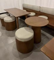 Mobilier de restaurant de luxe, chaise de café, table et chaise, banquette et chaises de restaurant