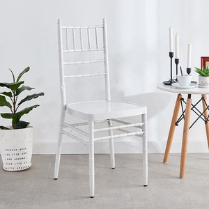 Sillas Modernas Apilables para Bodas, Sillas de Hierro Blancas para Hoteles, Muebles para Restaurantes, Sillas de Comedor a Bajo Precio de Fábrica, Gran Venta - Product Image 3