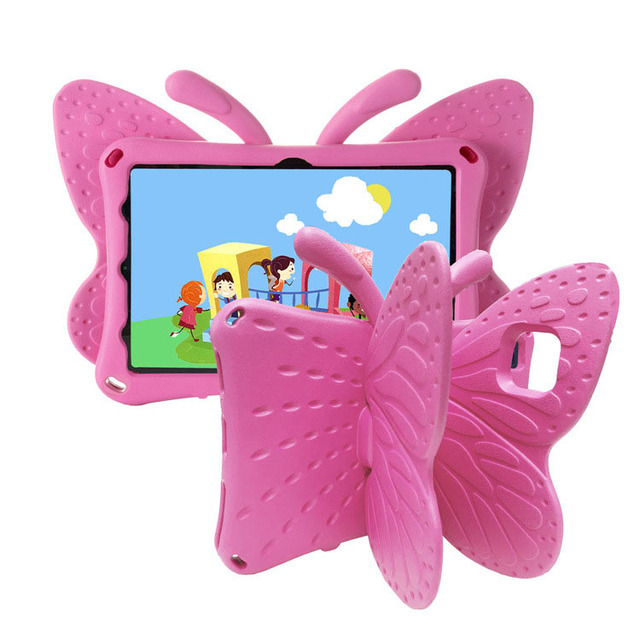 Butterfly Tablet Case Light Weight Eva Cover Bracket Anti-Shock Rugged Kids Tablet Cases Covers for iPad Mini 1/2/3/4/5 7.9 Inch