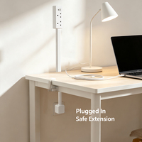Multiprise rotative pour prises électriques britanniques, idéale pour tables de chevet et bureaux