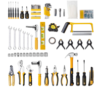 Coffret d'outils de réparation multifonctionnel pour la maison, 168 pièces, kit d'outils à main professionnels, clé à douille combinée, scie à main