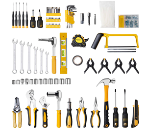 Coffret d'outils de réparation multifonctionnel pour la maison, 168 pièces, kit d'outils à main professionnels, clé à douille combinée, scie à main - Product Image 5