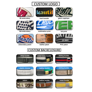 高级定制平沿字母刺绣徽标 5 片式无结构棕色麂皮按扣帽男女款 - Product Image 3