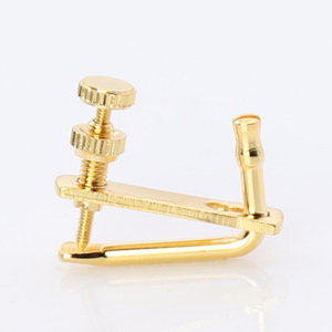 바이올린을 위한 금색 및 실버 후크 유형 미세 튜너, 부드러운 조정, 완전한 모델 - Product Image 5