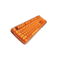 Teclado Inalámbrico MOFii Crystal Arc, Colorido, Transparente, Tri-modo, Retroiluminación RGB, Recargable, con Cable Tipo C