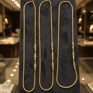 Colliers en chaîne Mopu plaqués or micro 14K 18K 24K en gros, bijoux en pierre CZ, chaînes de mode, colliers en chaîne Mopu avec pierre CZ - Product Image 3
