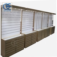 Support mural moderne en bois personnalisé pour lunettes, présentoir pour opticien, design d'intérieur de magasin d'optique