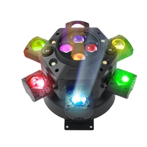 Nuevo Proyector de Luces Hengyu 2026, Seis Brazos, Efecto Ojo de Abeja, RGBW, Láser, Multipatrón, DMX512, Sonido, Control Remoto, Funcionamiento Automático, para Discotecas, KTV, Bares, Eventos - Product Image 1
