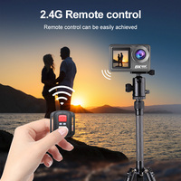 Caméra d'action sans fil 8K à écran tactile avec écran de 2,0 pouces, zoom optique >40x, grand angle de 170°, MicroSD, étanche 50 m pour la plongée