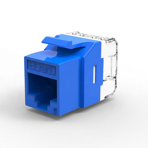 HOTION Jack trapézoïdal de haute qualité Cat.6 RJ45 8P8C UTP, prise modulaire RJ45 plaquée or 3u" - Product Image 1