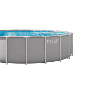 <span class=keywords><strong>Piscina</strong></span> Redonda <span class=keywords><strong>INTEX</strong></span> 26756 de 20 Pies x 52 Pulgadas con Marco Prismático, <span class=keywords><strong>Piscina</strong></span> Elevada con Marco Metálico Grande - Product Image 4