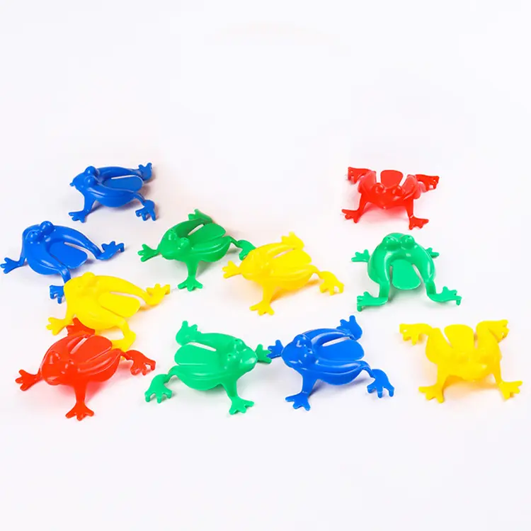 클래식 장난감 동물 미니 다채로운 현실적인 클래식 절묘한 미친 플라스틱 점프 개구리 장난감