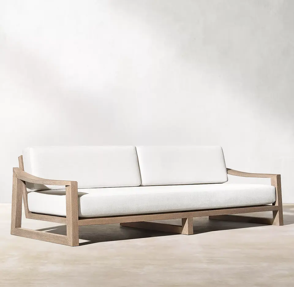 2023 New arrival High quality modern outdoor furniture Teak wood patio garden sofa sets