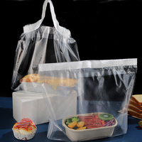 Sacs d'emballage en plastique à emporter avec logo personnalisé, thé au lait, café, sac de boisson à emporter transparent avec logo