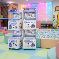 Distributeur de balles à monnayeur double couche pour capsules surprise, machine de jeu d'arcade en métal pour centres de divertissement, pour les 6 ans et plus
