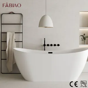 Factory Directly Sale Oval Shaped Acrylic Resin Solid Surface Bath Tub Bathroom Bathtub For Disabled Baby Spa