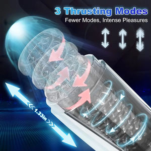 男性用オナニーカップ「11種類の強力なモード」ポケットプッシー膣型セックスマシン男性用ペニスストローカー超リアルなスリーブ大人のおもちゃ - Product Image 4