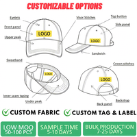 Casquettes de baseball sportives en coton Dobby de haute qualité, unisexe, à visière incurvée, chapeau de sport, logo personnalisé, broderie 3D