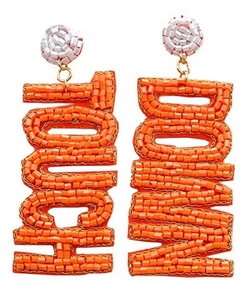 Boucles d'oreilles en perles de rocaille faites à la main, lettres, bouledogue, tigre, jeu, bijoux de jour pour femmes, nouvelle mode <span class=keywords><strong>2022</strong></span> - Product Image 1