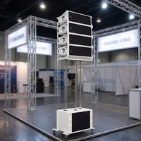 NANT NA860 Enceinte Line Array Professionnelle 500W Noire pour Mariages en Extérieur et Performances Musicales en Studio