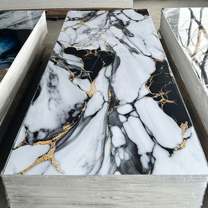 Flexible Imitation Marble Texture SPC <b>Wall</b> <b>Panel</b> & <b>Board</b> / PVC Plastic UV Marble Sheet - Product Image 1