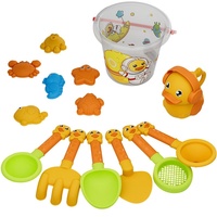 Ensemble de jouets de plage en plastique pour enfants, canard jaune, pour 0-24 mois, jeux aquatiques en plein air, seau de plage, outils de creusement de sable, modèle Shantou