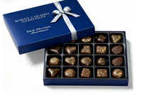 Boîte cadeau de chocolat en carton imprimé personnalisé pour bonbons, biscuits, emballage de Noël, avec nœud de ruban