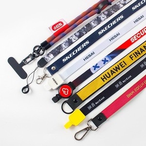 Custom Made <b>Polyester</b> <b>Lanyards</b> 2x45cm Thermal Transfer Printing Adjustable With Metal Buckle For ID Badge Phone Exhibition - Product Image 2