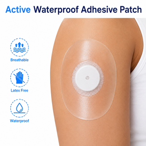 Parche Adhesivo Transparente para CGM, Marca ACTIVE BMCGM OEM, Personalizado, Compatible con <span class=keywords><strong>Libre</strong></span>, Impermeable, Transpirable, de TPU, para Fijación de <span class=keywords><strong>Freestyle</strong></span> - Product Image 1