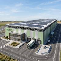 Bâtiment en structure métallique écologique pour entrepôt et centre commercial