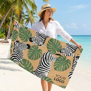 Hot Sale Summer Quick Dry Digital Printed <b>Microfiber</b> Custom Logo Free Design Lightweighted <b>Beach</b> <b>Towel</b> - Product Image 1