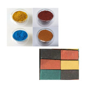 Poudre de oxyde de fer, pigment jaune rouge feo3 pour carreaux en béton et brique, 50 ml