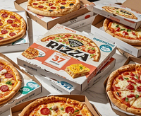 2024 nouvelle coutume 33 35 CM réutilisable 7/9/12 pouces ondulé PET boîte à Pizza feuille d'aluminium Logo usage industriel dossiers d'emballage alimentaire