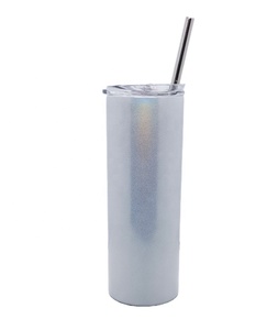 Gobelet en acier inoxydable brillant dans le noir avec impression par sublimation vente en gros - Product Image 1