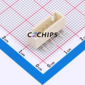 BX-HA2.54-6PWZ-GW Wire-to-Board Pin Header Bent Lead Through Hole,P=2.5mm Connector 1x6P 2.5mm Right Angle Insert 6P - Product Image 1