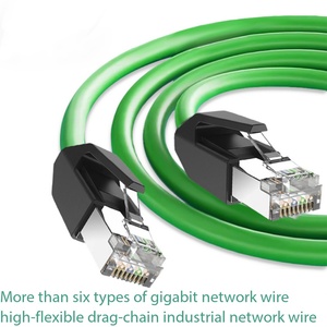 Cable de Red Gigabit Cat6 de Alta Flexibilidad, Verde, Cobre Trenzado de 8 Conductores, Cable Industrial para Cadena de Arrastre - Product Image 1