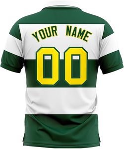 Camiseta de Rugby Sublimada Personalizada para Hombre, Secado Rápido, Uniforme de Equipo, Diseña Tu Propia Camiseta Polo a Rayas, Ropa Deportiva, Tallas Grandes - Product Image 2