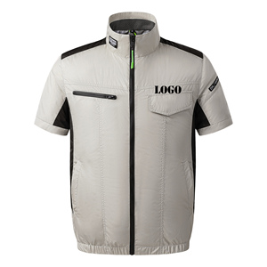 Ropa DE TRABAJO personalizada, novedad de verano, traje de aire acondicionado de carga, ventilador de manga corta, refrigeración, protector solar, trabajo al aire libre - Product Image 1