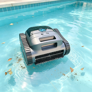 Robot nettoyeur de <span class=keywords><strong>piscine</strong></span> automatique sans fil, portable, antidérapant, HD-P300, intelligent, 150 minutes d'autonomie, autonettoyant, pour eau salée - Product Image 6