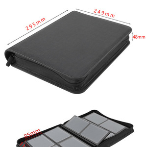 Grand album porte-cartes en plastique à couverture rigide à 4 compartiments et motif maillé pour PTCG TCG pour les cartes à collectionner - Product Image 1