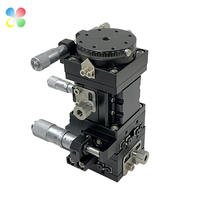 C & K Etapa óptica Posición precisa 60x60mm SEMXYZR60 4-Axis XYZR Etapa lineal Posicionamiento mecánico manual