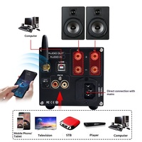 Amplificateur de puissance pour subwoofer BRZHIFI X1, amplificateur audio HiFi numérique, amplificateur de haut-parleurs connectable aux haut-parleurs de plafond