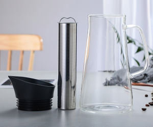 <span class=keywords><strong>Cafetière</strong></span> moderne <span class=keywords><strong>de</strong></span> 50 oz, écologique, <span class=keywords><strong>de</strong></span> qualité alimentaire, réutilisable, portable, sans papier, pour café glacé, ensemble <span class=keywords><strong>de</strong></span> brassage à goutte, verre résistant à la chaleur - Product Image 5