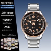 Montre-bracelet à quartz SKMEI 9232 avec lunette rotative, affichage de la date, idéale pour les amateurs de mer, les excursions côtières et les vacances en bord de mer.