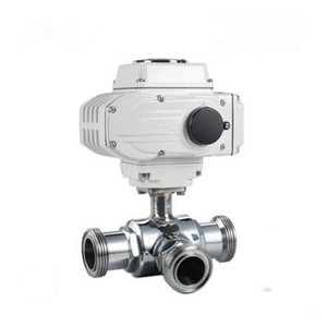 Sanitary Stainless Steel Electric 3 Way <strong>Ball</strong> <strong>Valve</strong> - Product Image 3